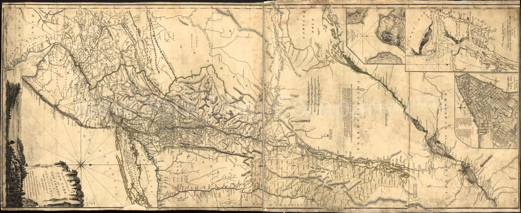 1776 Map Of New York Map